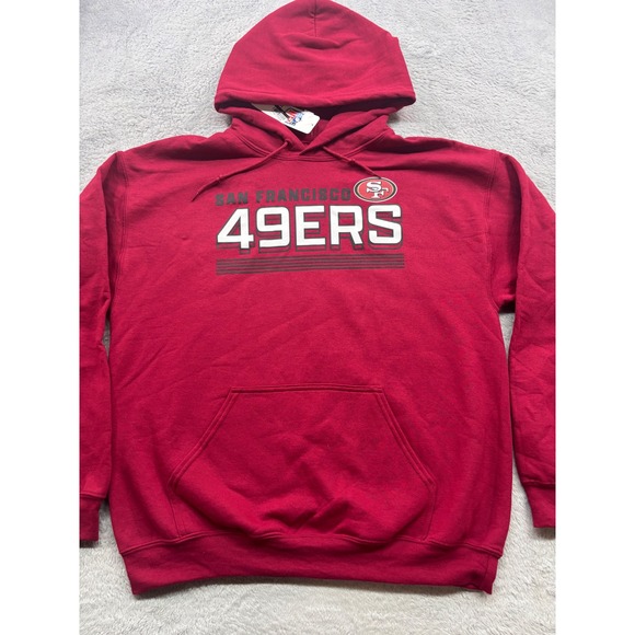 CSA Other - San Francisco 49ers NFL Mens Red Graphic Pullover Hoodie Sweatshirt‎ Large NEW